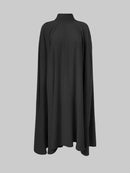 Simple Batwing Sleeves Lace-Up Solid Color High-Neck Midi Dresses 113993 - TUZZUT Qatar Online Shopping