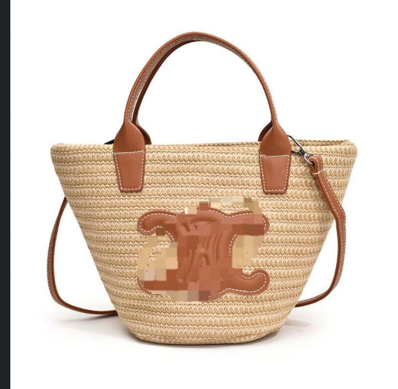 Women's Straw Duffel Beach Bag   A0099 - TUZZUT Qatar Online Shopping