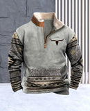 Men Sweatshirts Quarter Zip   B-22840 - TUZZUT Qatar Online Shopping