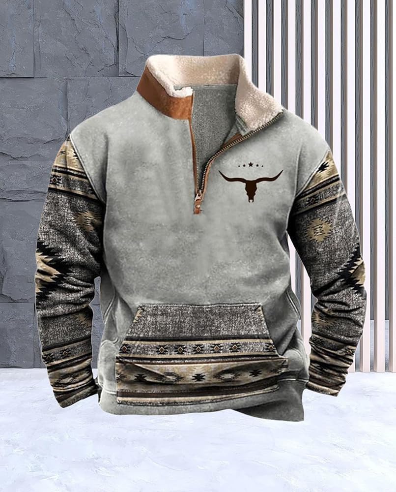 Men Sweatshirts Quarter Zip B-22840 Men Sweatshirts Quarter Zip B-22840