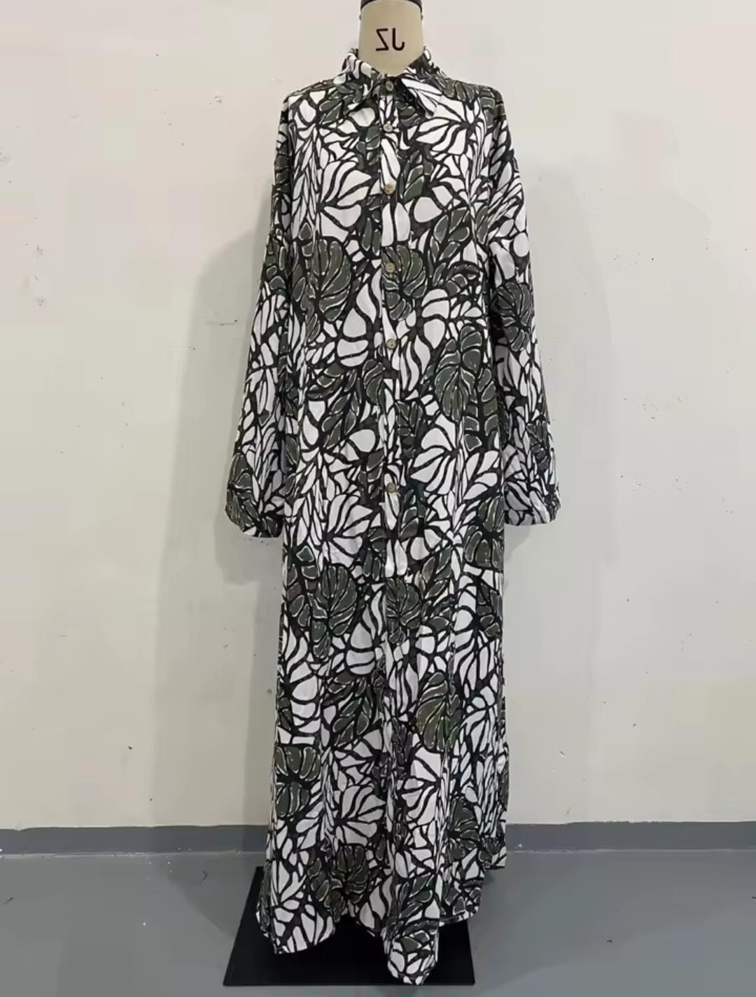Women's Fashionable Summer Print Long Sleeve Dress B-974103 Women's Fashionable Summer Print Long Sleeve Dress B-974103