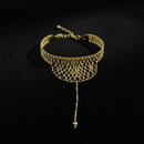 Golden Charm Bracelet Set for women B-291233 - TUZZUT Qatar Online Shopping