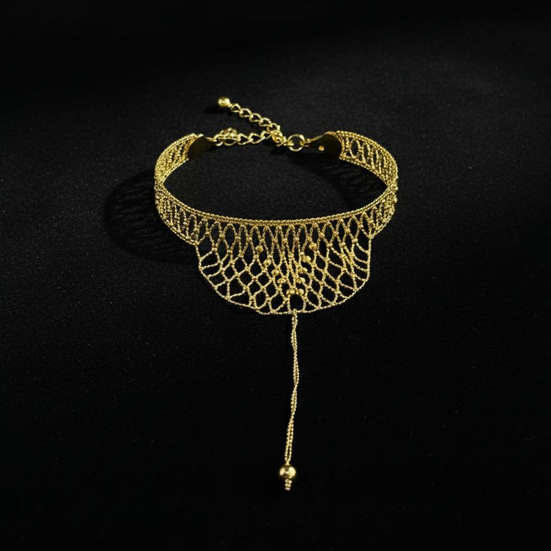 Golden Charm Bracelet Set for women B-291233 - TUZZUT Qatar Online Shopping