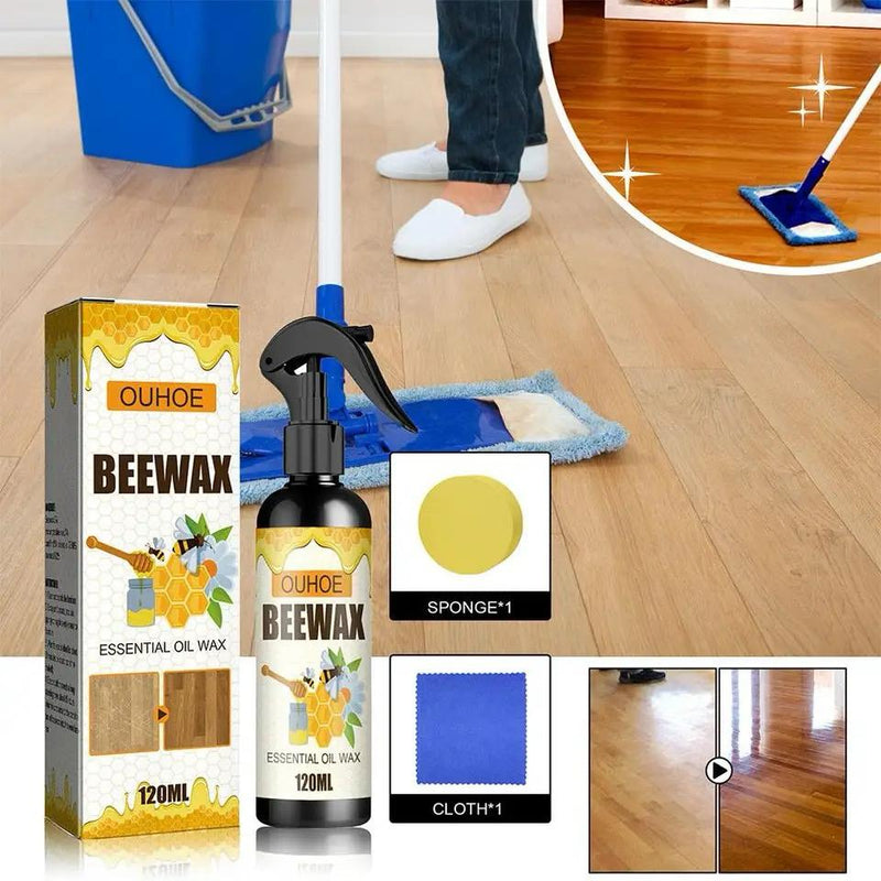 Furniture Polishing Beeswax Spray Wooden Floor Cleaning Table Maintenance 120ML