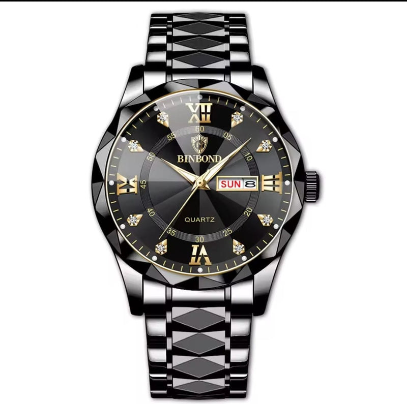 BINBOND Men's Quartz  Luxury Fashion Watch 540722 - TUZZUT Qatar Online Shopping