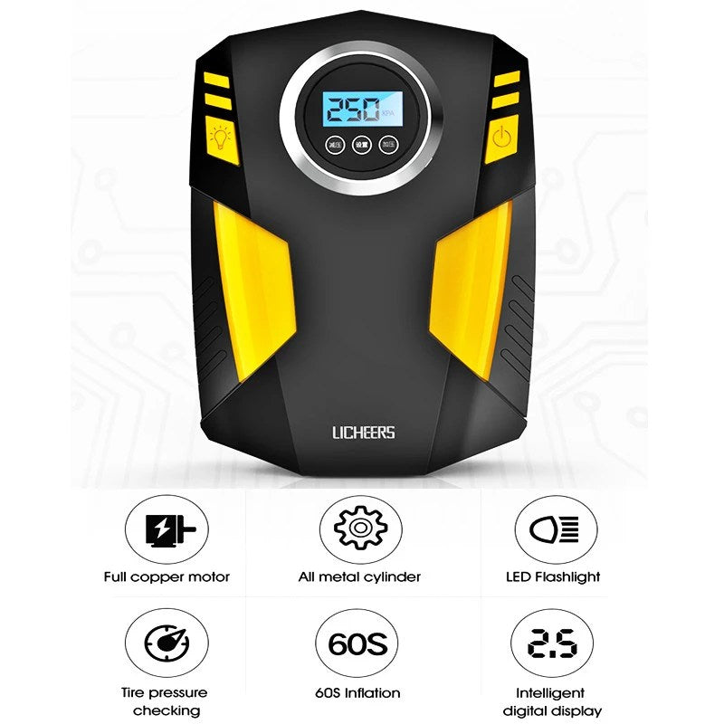 LICHEERS Digital Inflator Air Compressor Pump  S1548729 - TUZZUT Qatar Online Shopping