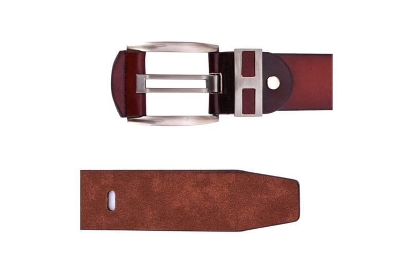 Men Solid Leather Belt LB89 - TUZZUT Qatar Online Shopping