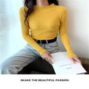 Women's Long Sleeve Solid Color Knit Top 321131 - TUZZUT Qatar Online Shopping