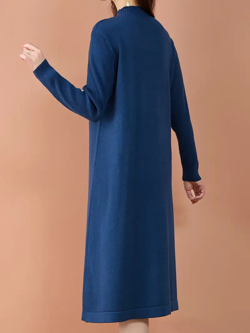 Women'S Cozy Long Sleeve High-Neck Dress 7012521 Women'S Cozy Long Sleeve High-Neck Dress 7012521