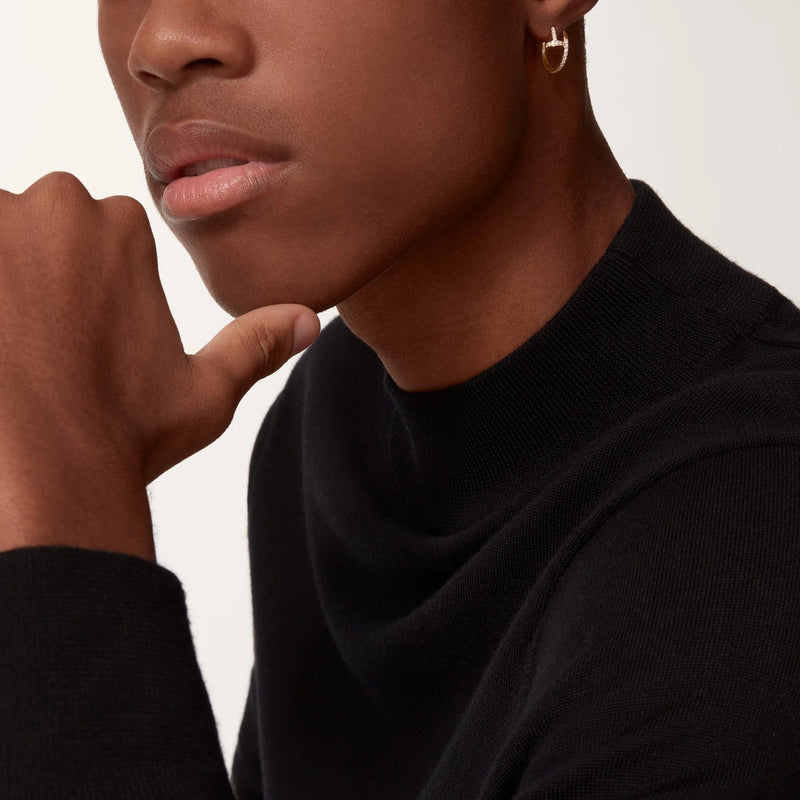 Juste Un Clou Earrings Yellow Gold Diamonds DN2039 - TUZZUT Qatar Online Shopping