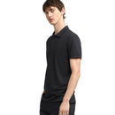 Men’s Solid Polo T-Shirt Black 8029 - TUZZUT Qatar Online Shopping