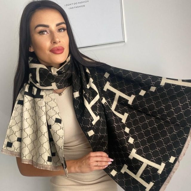 Designer Inspired Reversible Cashmere Scarf S2779150 Designer Inspired Reversible Cashmere Scarf S2779150
