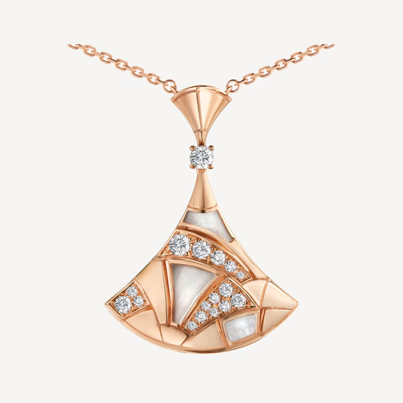Dream Rose Gold Diamond Pendant Necklace BV7600 - TUZZUT Qatar Online Shopping