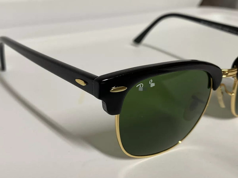 Clubmaster Classic Black Frame Green Lens Sunglasses S00032376 - TUZZUT Qatar Online Shopping