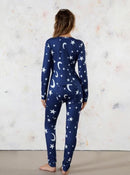 Sexy Butt Button Flap Bodycon Jumpsuit Women Christmas Pajamas Onesie Long Sleeve Bodysuit One Piece Xmas Romper   X5255946 - TUZZUT Qatar Online Shopping