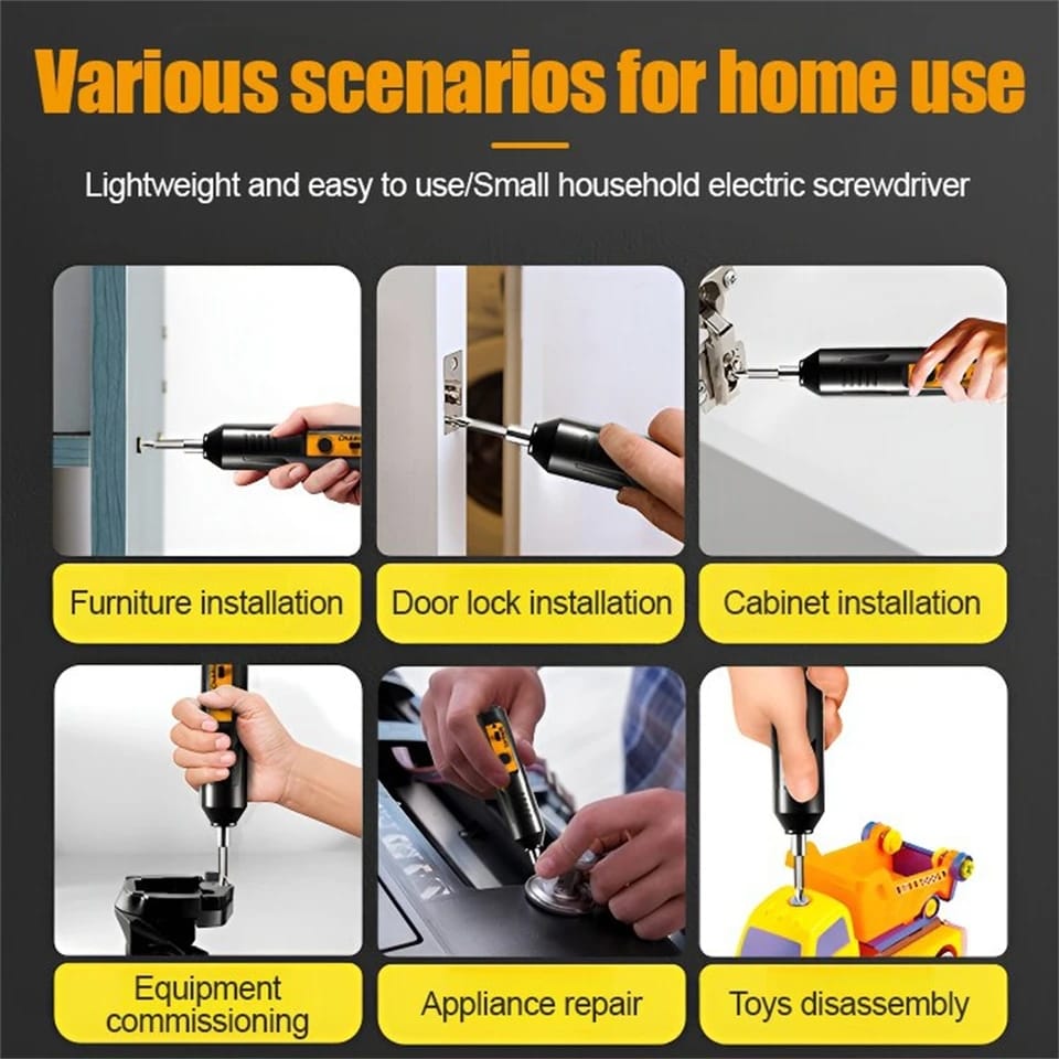 Portable Home Use Electric Screwdriver Set With Precision Magnetic Portable Home Use Electric Screwdriver Set With Precision Magnetic