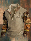 Cowboy Sweatshirt for Men SW0925 - TUZZUT Qatar Online Shopping