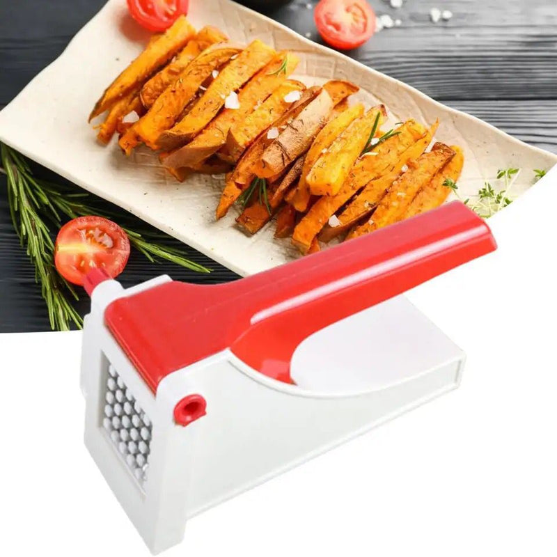 Potato Slicer Stainless Steel Food Contact Grade Cucumber Slicer Sharp Blade French Fries Cutter Manual Potato Cutter