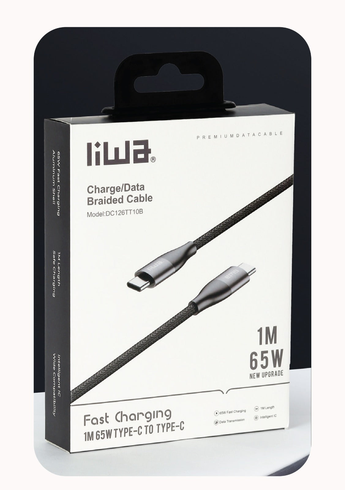 Liwa Type C To C Cable 1M 65W DC126TT10B Liwa Type C To C Cable 1M 65W DC126TT10B