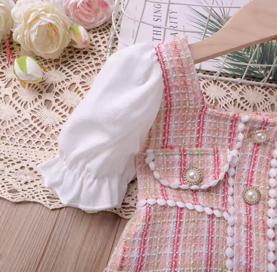 Girls Elegant Pearl Button Princess Dress 1563895 Girls Elegant Pearl Button Princess Dress 1563895