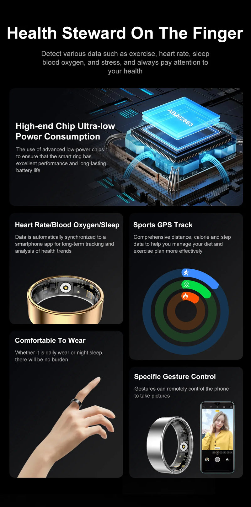 Smart Health Ring - TUZZUT Qatar Online Shopping