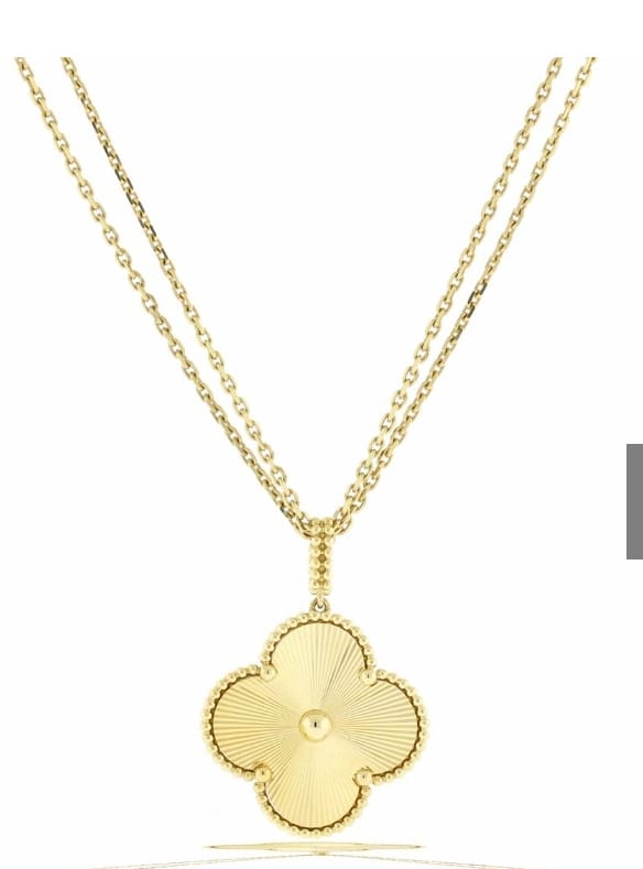 Magic Yellow Gold Long Necklace DN2070 - TUZZUT Qatar Online Shopping