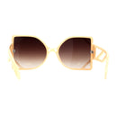 Womens Geometric Lattice Plastic Square Butterfly Sunglass GV7026