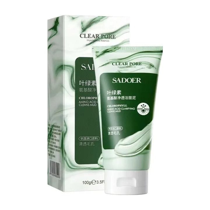SADOER Clear Pores Chlorophyll Amino Acid Clarifying Cleans Mud- 100g SADOER Clear Pores Chlorophyll Amino Acid Clarifying Cleans Mud- 100g