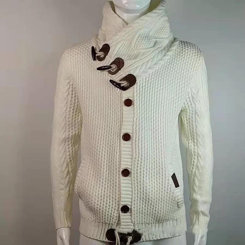 Autumn Casual Vintage Button Sweaters Men Turtleneck Knitted Cardigans S4781329 Autumn Casual Vintage Button Sweaters Men Turtleneck Knitted Cardigans S4781329