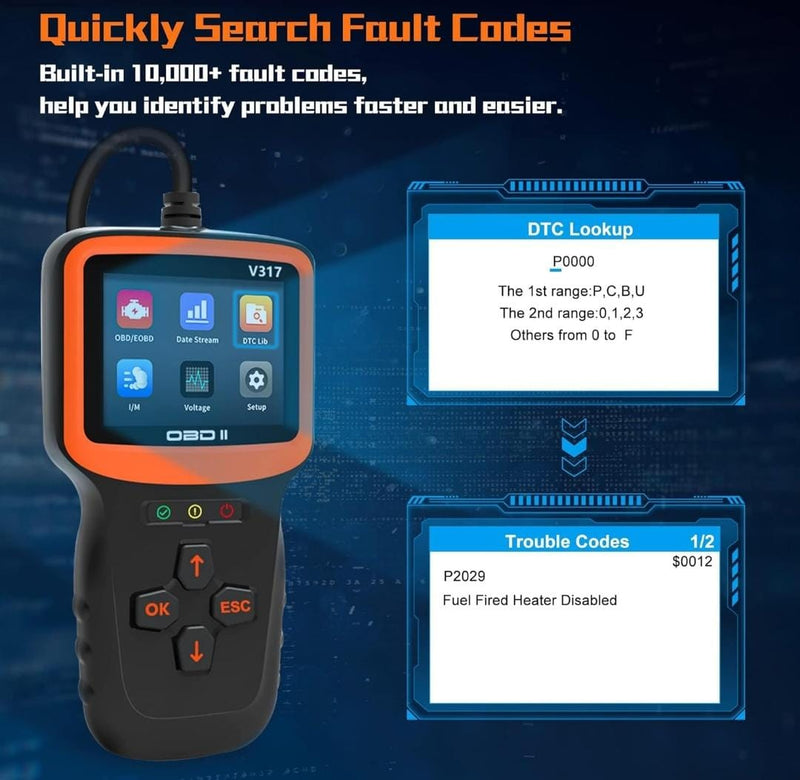 OBD II Diagnostic Tool V317 - TUZZUT Qatar Online Shopping