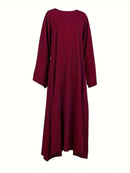 Elegant Middle Eastern Style Long Sleeve Maxi Dress MD1112 - TUZZUT Qatar Online Shopping