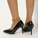 Black Pointed Toe High Heels 3336 - TUZZUT Qatar Online Shopping