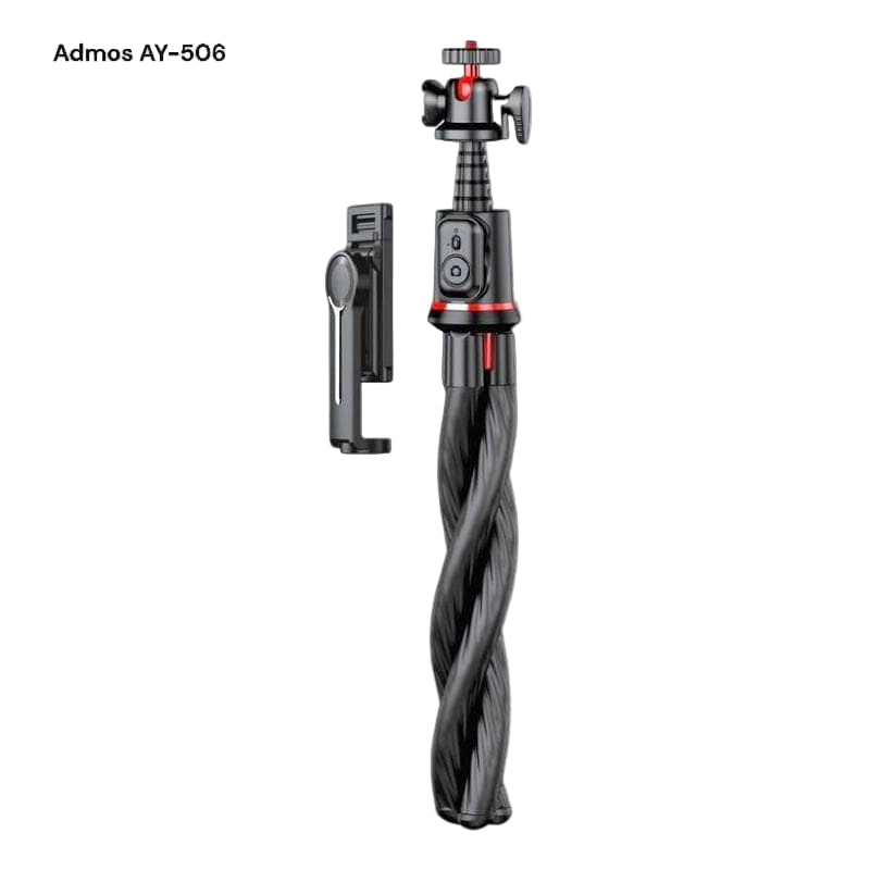 Admos Flexible Octopus Tripod Selfie Stick AY-506 - TUZZUT Qatar Online Shopping
