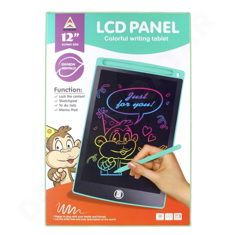 12 Inch LCD Panel Writing Tablet Drawing Board For Kids