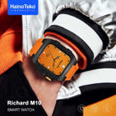HainoTeko Richard M10 Fully Protective 3 Pairs Strap Smartwatch - TUZZUT Qatar Online Shopping