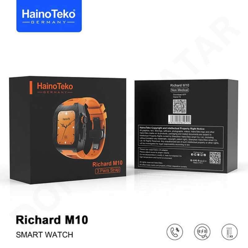 HainoTeko Richard M10 Fully Protective 3 Pairs Strap Smartwatch HainoTeko Richard M10 Fully Protective 3 Pairs Strap Smartwatch