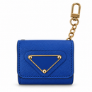 Royal Blue Airpod  Pouch with Gold Chain MF 1981