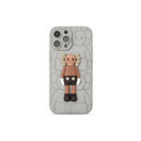 IP 13 PROMAX Fancy type  Phone Case – Grey & Brown MF 1998