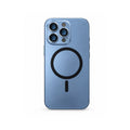 I Phone 14 pro Metallic Blue Magnetic Ring Phone Case – Triple Camera Design MF 1961