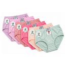 6Pcs Women's Cotton Full Coverage Printed Briefs – Assorted Pastel Colors L-72