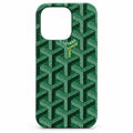I Phone 14 pro Green Pattern Printed Phone Case MF 1951