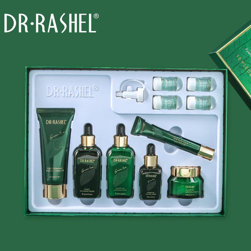 DR RASHEL Green Tea Purify Balancing Skin Care Set 10pcs Facial Care Kit DRL-1644 DR RASHEL Green Tea Purify Balancing Skin Care Set 10pcs Facial Care Kit DRL-1644