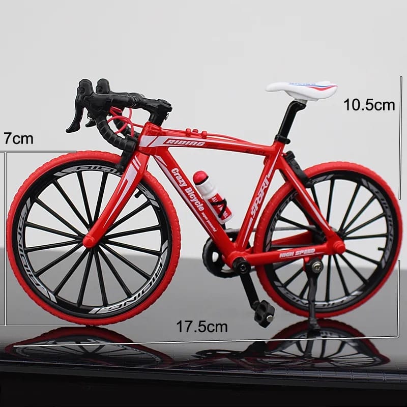 Crazy Magic Finger Bike Alloy Bicycle Model 1:10 Simulation Bicycle Bend Road Mini Racing Toys Adult Collection Gifts S3258785 - Tuzzut.com Qatar Online Shopping