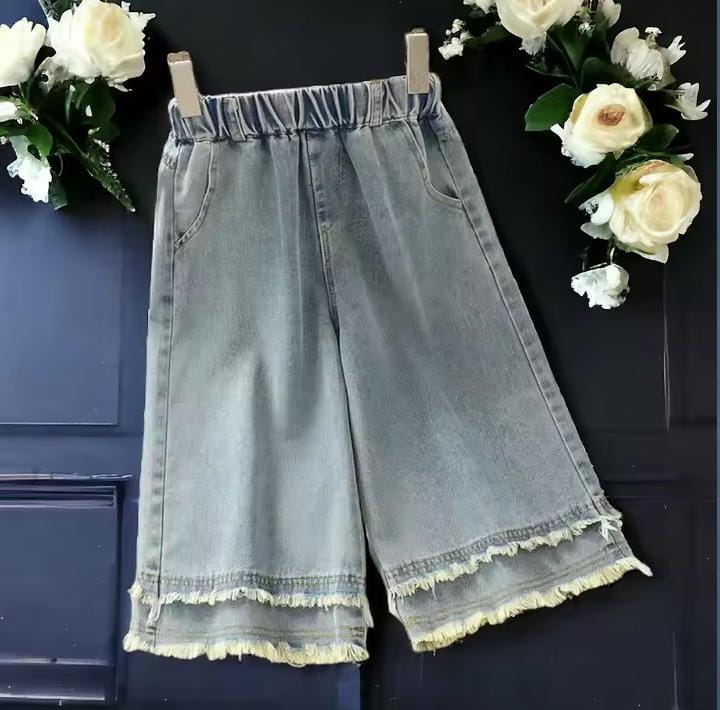 Girls Short Sleeve Shirt and Jeans Set 593620 Girls Short Sleeve Shirt and Jeans Set 593620