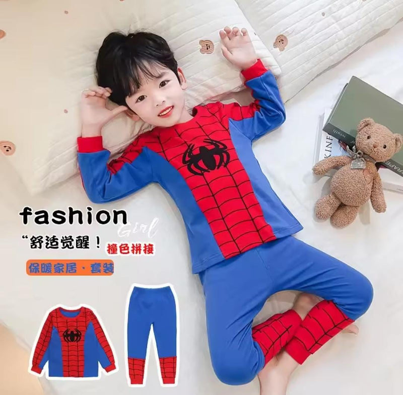 Boy Spiderman Cartoon Pajamas Suit   1591290 - TUZZUT Qatar Online Shopping