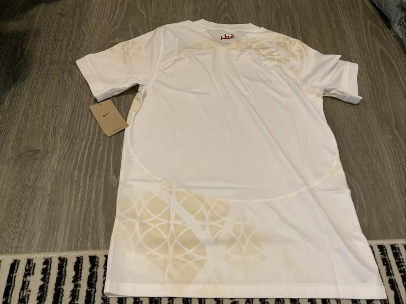 Qatar National Team White Away Soccer Jersey   QTR100 - TUZZUT Qatar Online Shopping