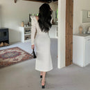 Women's Long Sleeve Bodycon Dress 497519 - TUZZUT Qatar Online Shopping