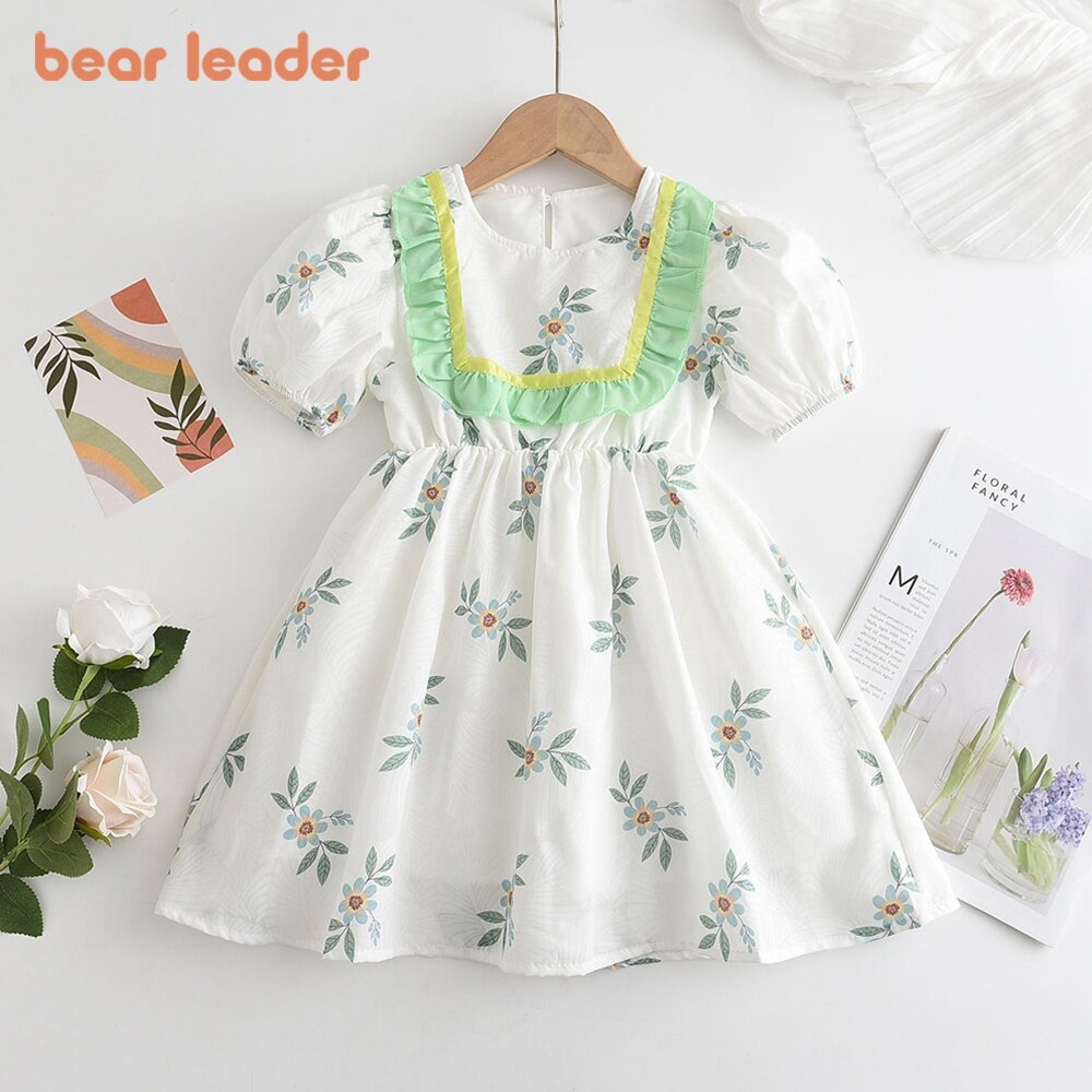 Girls Dresses Short Sleeve Sunflower Ruffles Princess Dress S4949387 Girls Dresses Short Sleeve Sunflower Ruffles Princess Dress S4949387