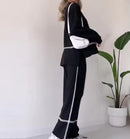 Women's Long Sleeve Casual Two Piece Outfit   B186072 - TUZZUT Qatar Online Shopping