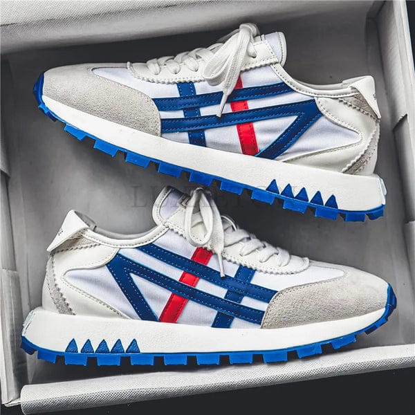 New Men's Vulcanized Shoes Lightweight Casual Fashion Outdoor Sports Comfortable Breathable Mesh Running Shoes for Men    B1023369 - TUZZUT Qatar Online Shopping